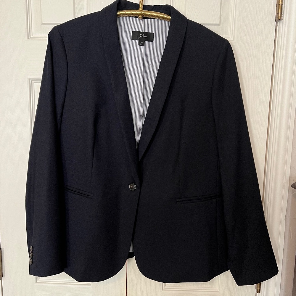 J.Crew Parke Navy Blue Women's Blazer Jacket